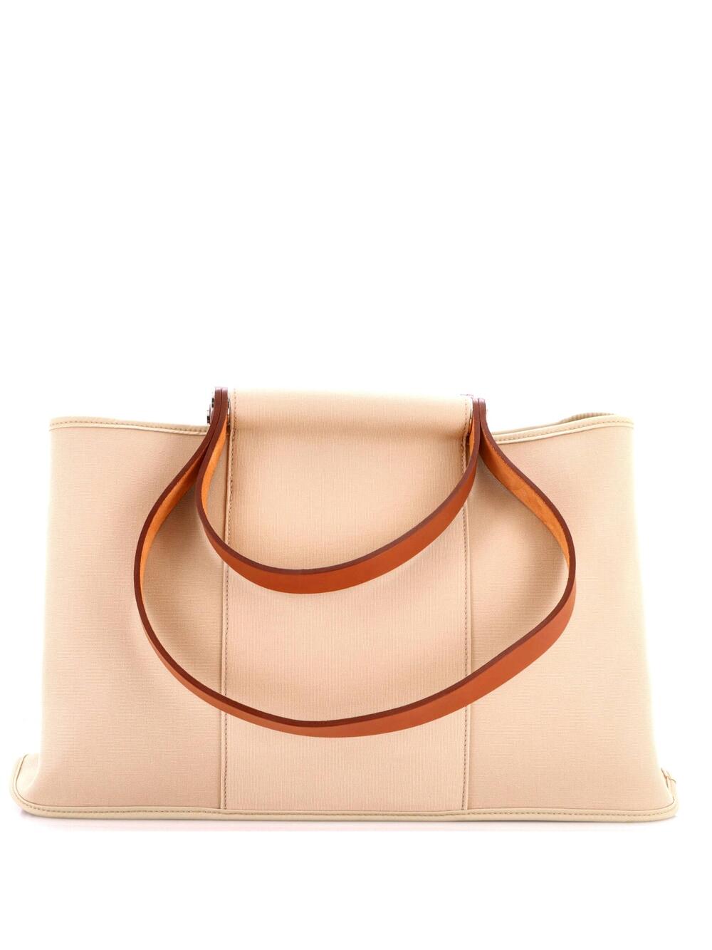Hermes Cabag Elan Toile And Leather 39 #331027H17B